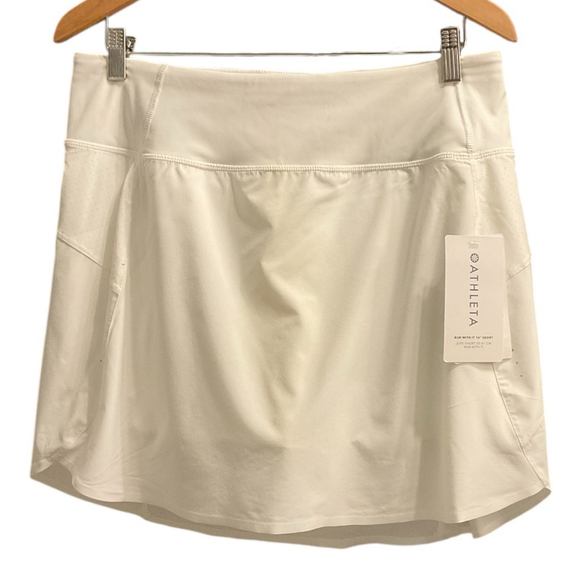 Athleta Run With It 16” White Skort Size L NWT - Picture 4 of 14